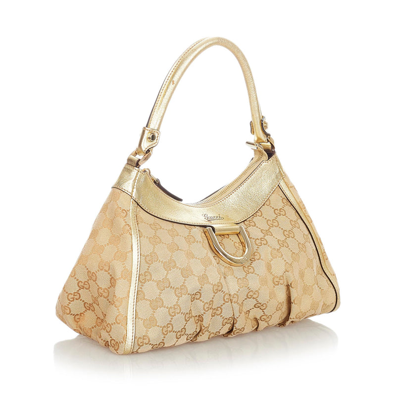 Gucci GG Canvas Abbey D-Ring Shoulder Bag (SHG-23962)