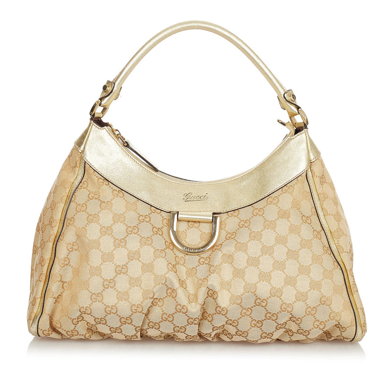 Gucci GG Canvas Abbey D-Ring Shoulder Bag (SHG-24365)