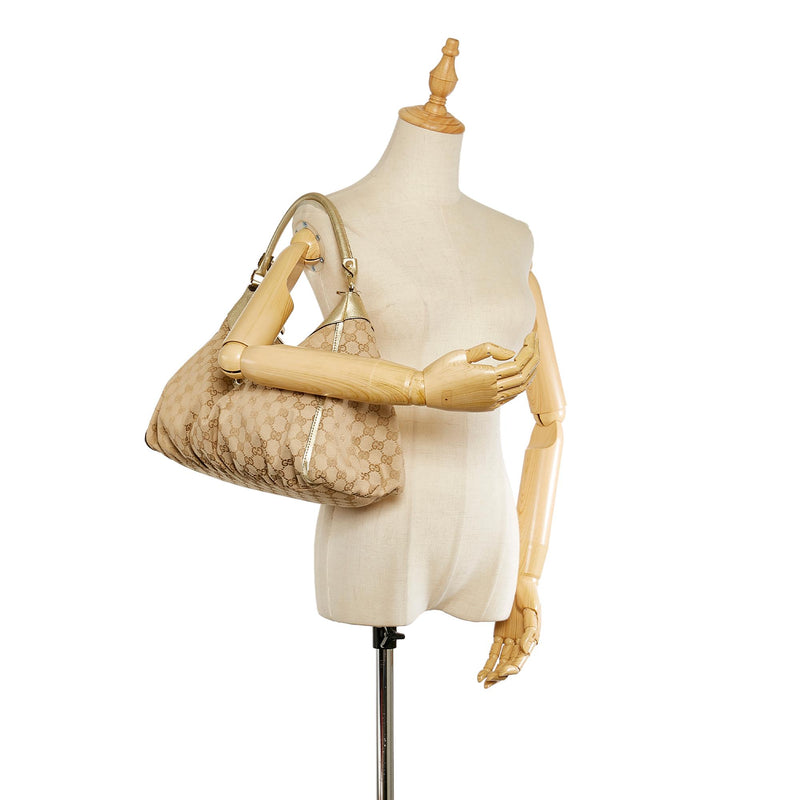Gucci GG Canvas Abbey D-Ring Shoulder Bag (SHG-24365)
