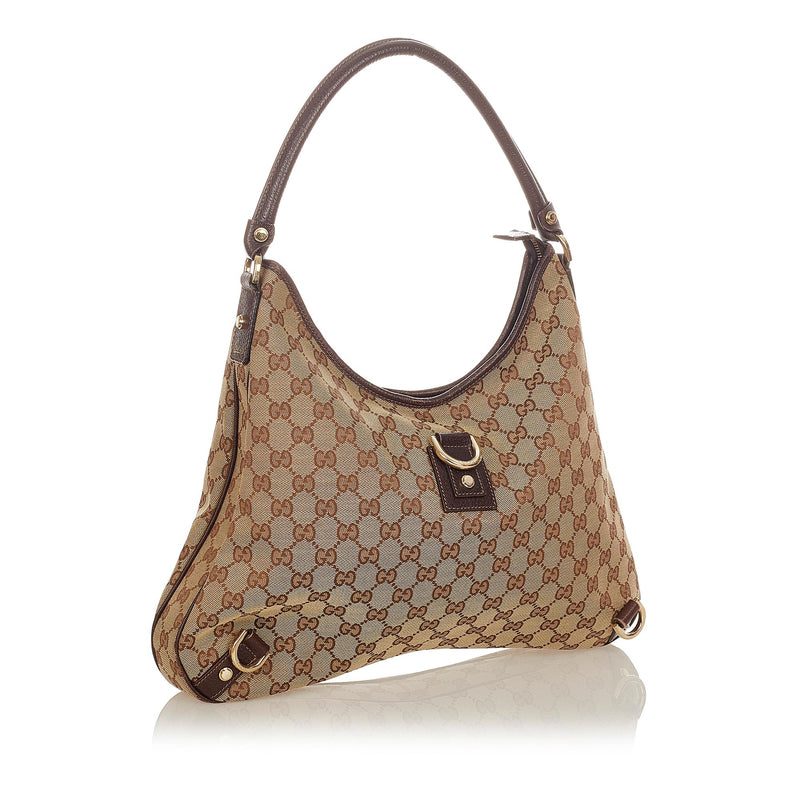 Gucci GG Canvas Abbey D-Ring Shoulder Bag (SHG-25132)