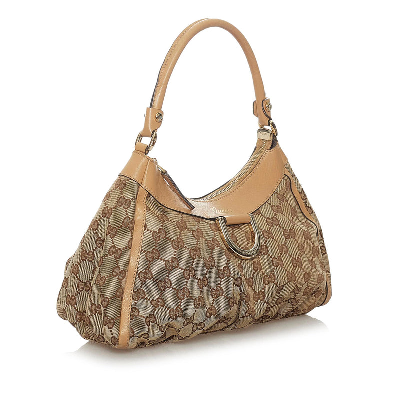 Gucci GG Canvas Abbey D-Ring Shoulder Bag (SHG-28828)