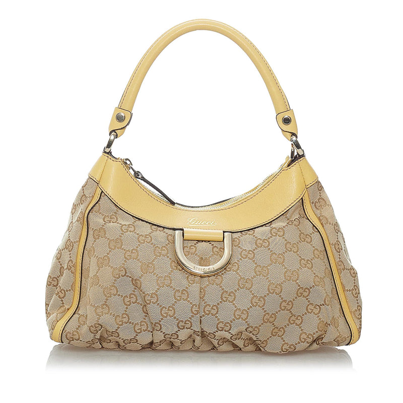 Gucci GG Canvas Abbey D-Ring Shoulder Bag (SHG-29541) – LuxeDH