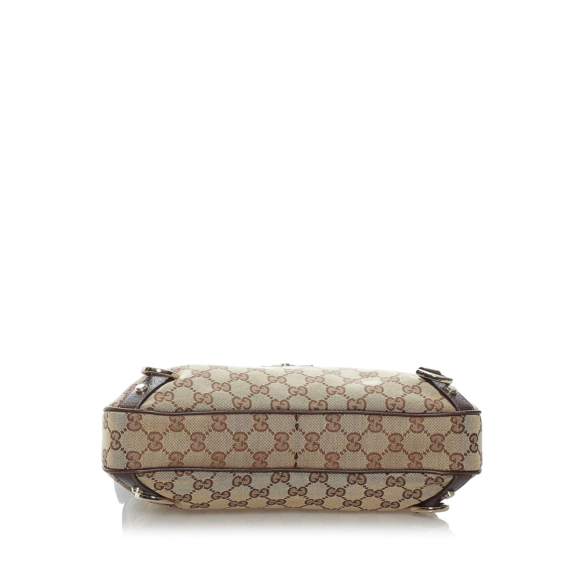 Gucci GG Canvas Abbey D-Ring Shoulder Bag (SHG-30006)