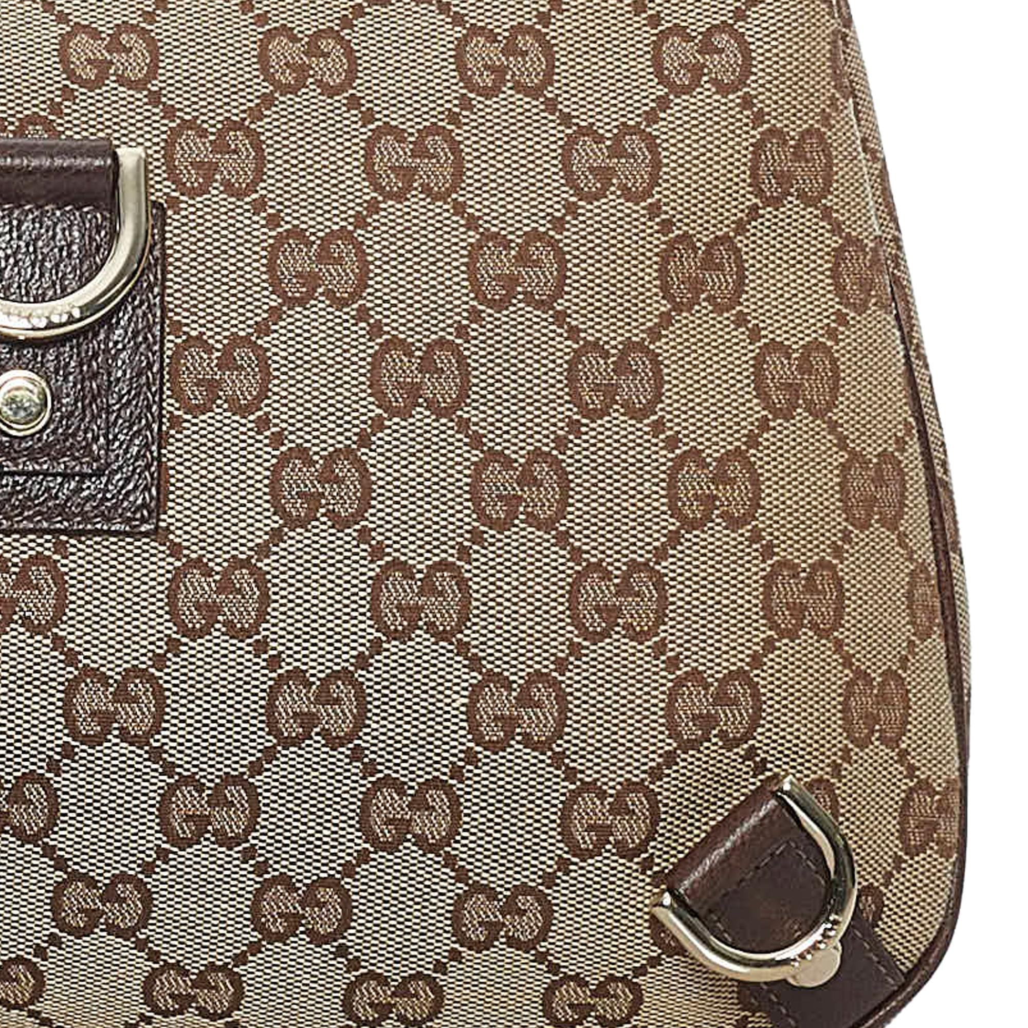Gucci GG Canvas Abbey D-Ring Shoulder Bag (SHG-30006)