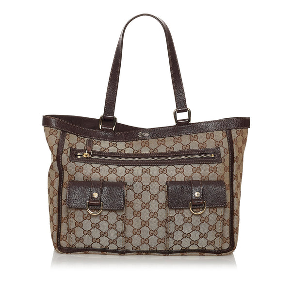 Gucci GG Canvas Abbey D-Ring Shoulder Bag (SHG-30118)