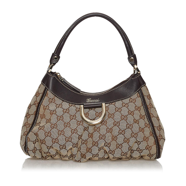 Gucci GG Canvas Abbey D-Ring Shoulder Bag (SHG-30748)