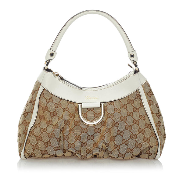 Gucci GG Canvas Abbey D-Ring Shoulder Bag (SHG-31321)