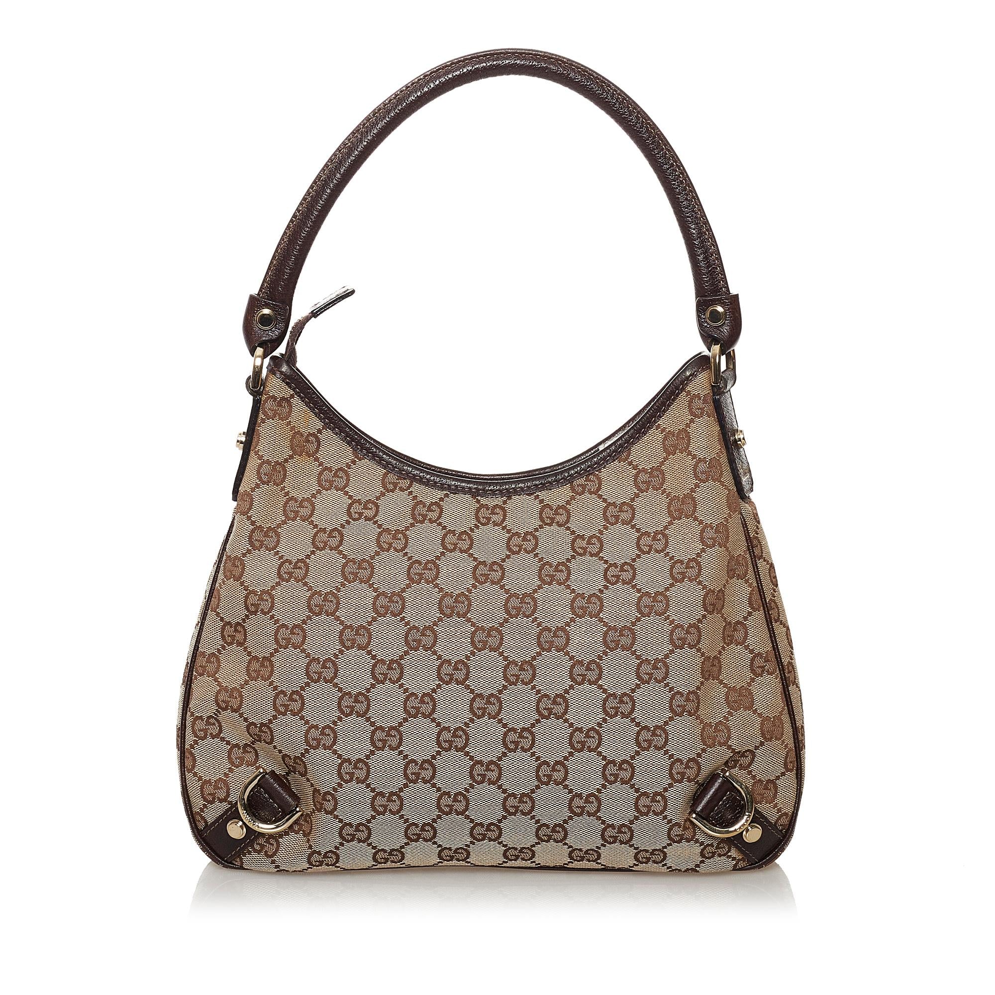 Gucci GG Canvas Abbey D-Ring Shoulder Bag (SHG-32514)