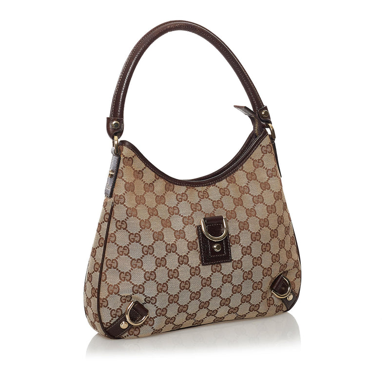 Gucci GG Canvas Abbey D-Ring Shoulder Bag (SHG-32514)