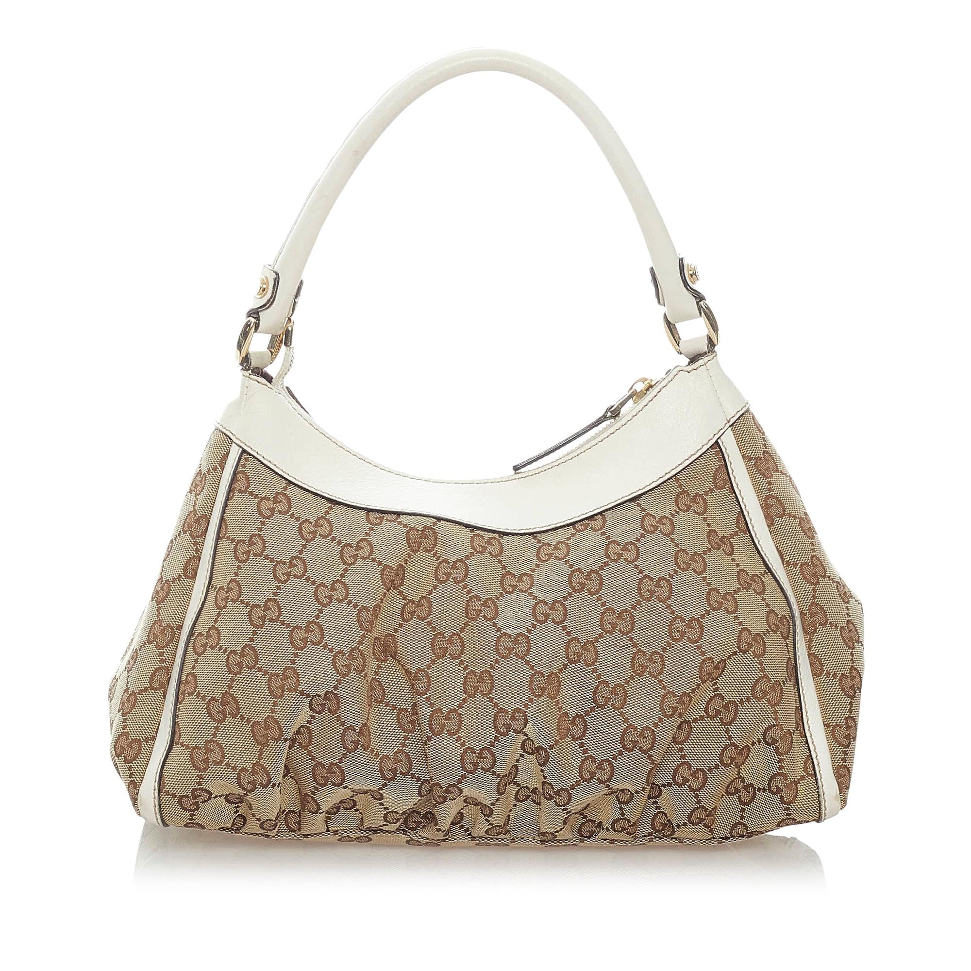 Gucci GG Canvas Abbey D-Ring Shoulder Bag (SHG-34755)