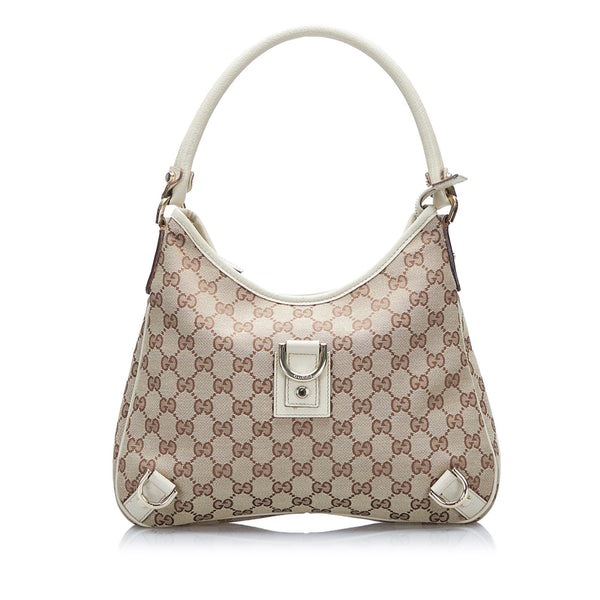 Gucci GG Canvas Abbey D-Ring Shoulder Bag (SHG-37903)