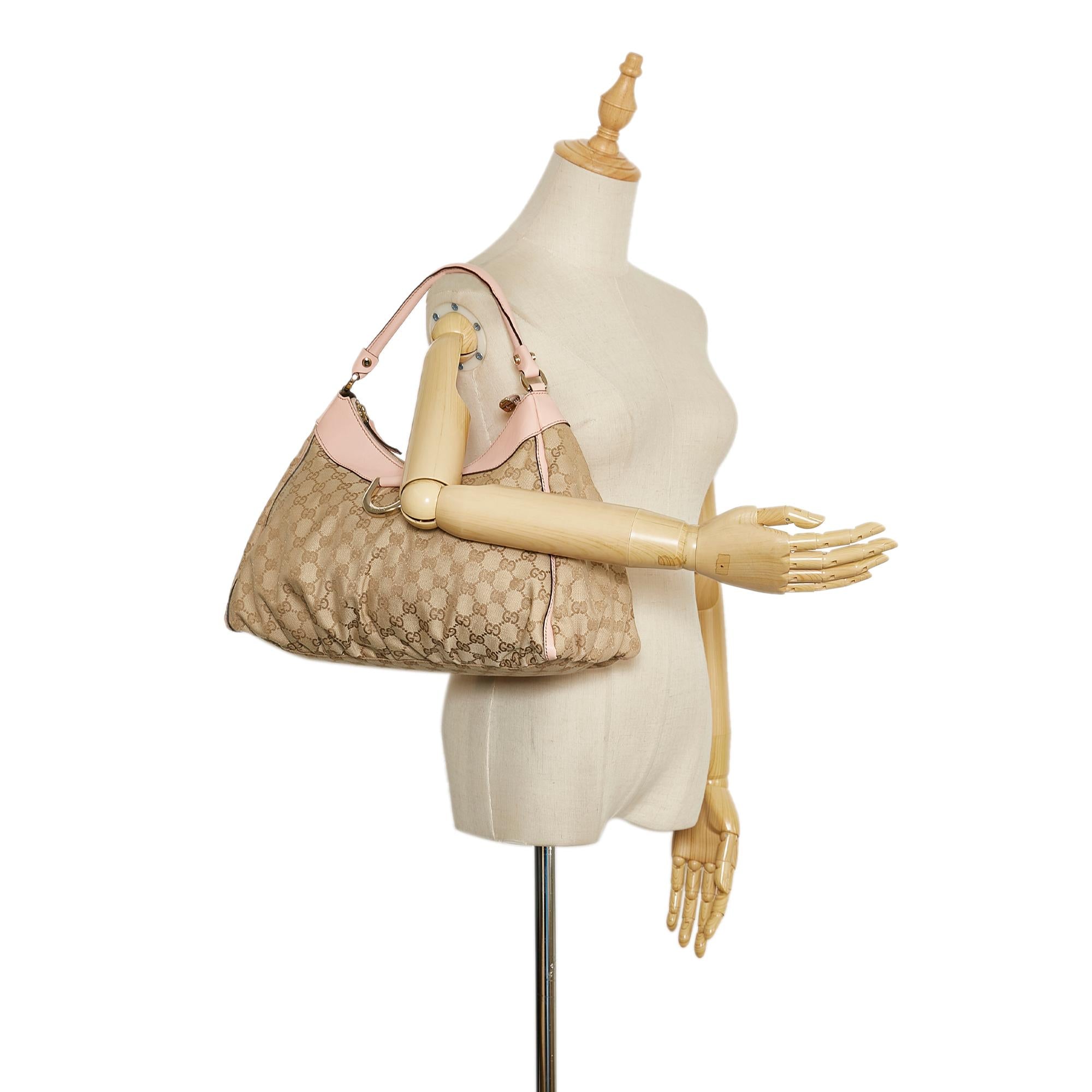 Gucci GG Canvas Abbey D-Ring Shoulder Bag (SHG-EMEljm)