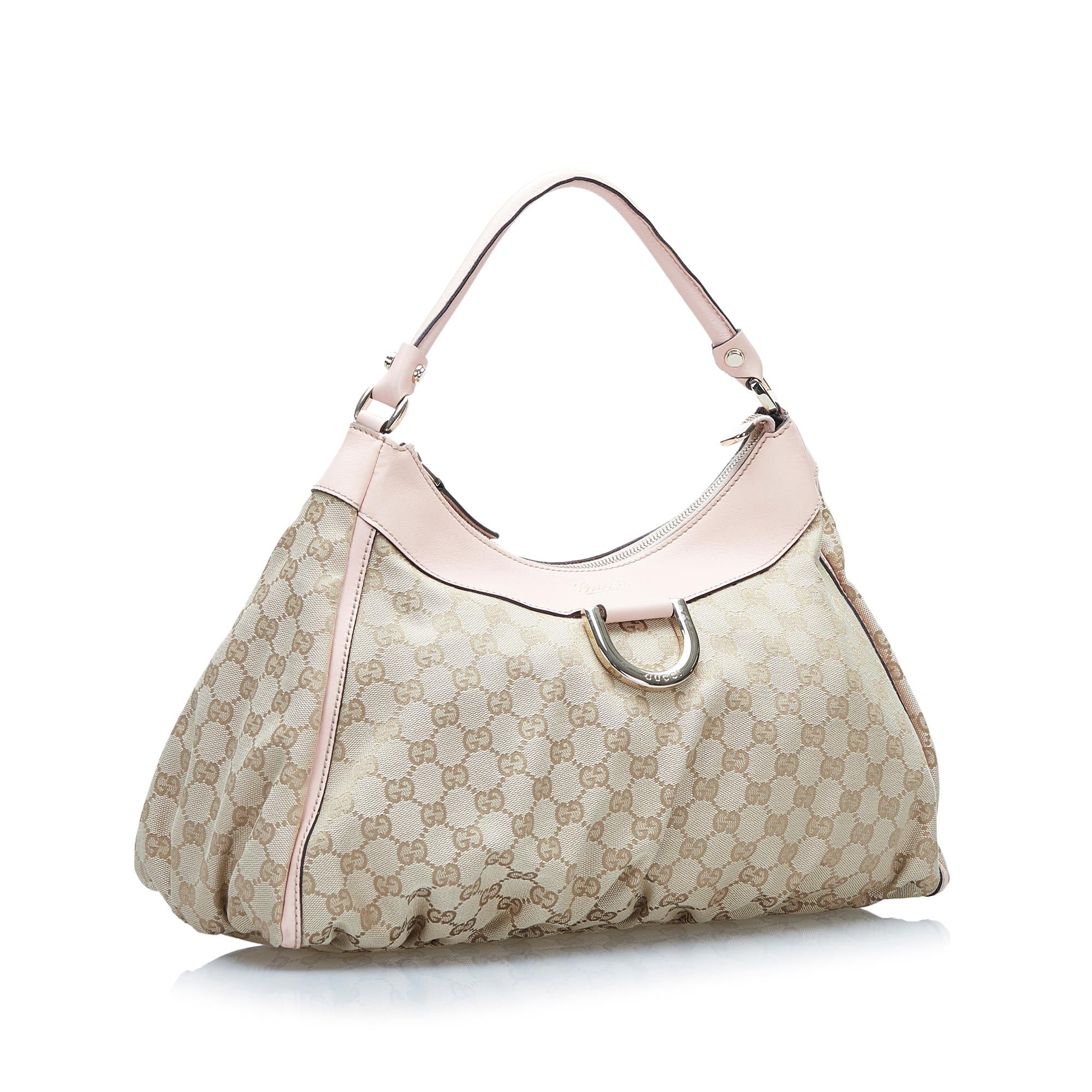 Gucci GG Canvas Abbey D-Ring Shoulder Bag (SHG-EMEljm)