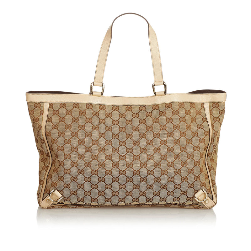 Gucci GG Canvas Abbey D- Ring Tote Bag (SHG-26005)