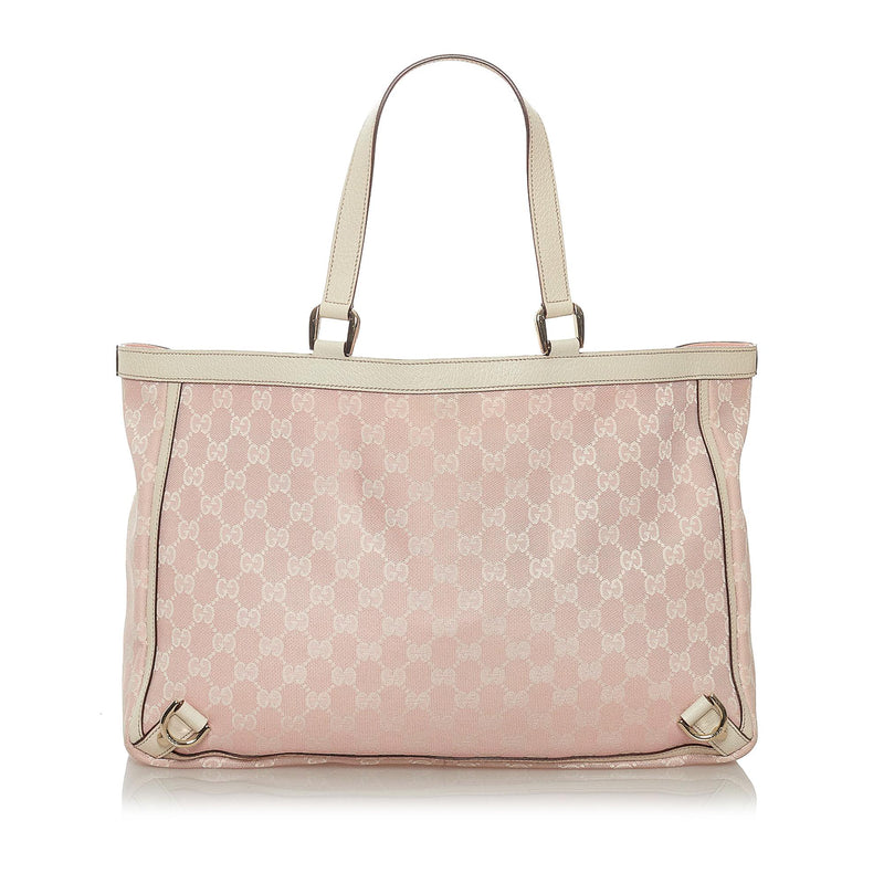 Gucci GG Canvas Abbey D- Ring Tote Bag (SHG-28306) – LuxeDH