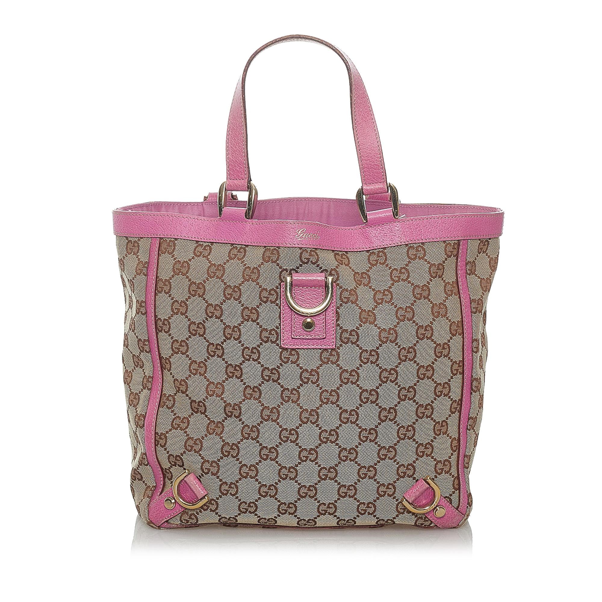 Gucci GG Canvas Abbey D-Ring Tote Bag (SHG-29343)