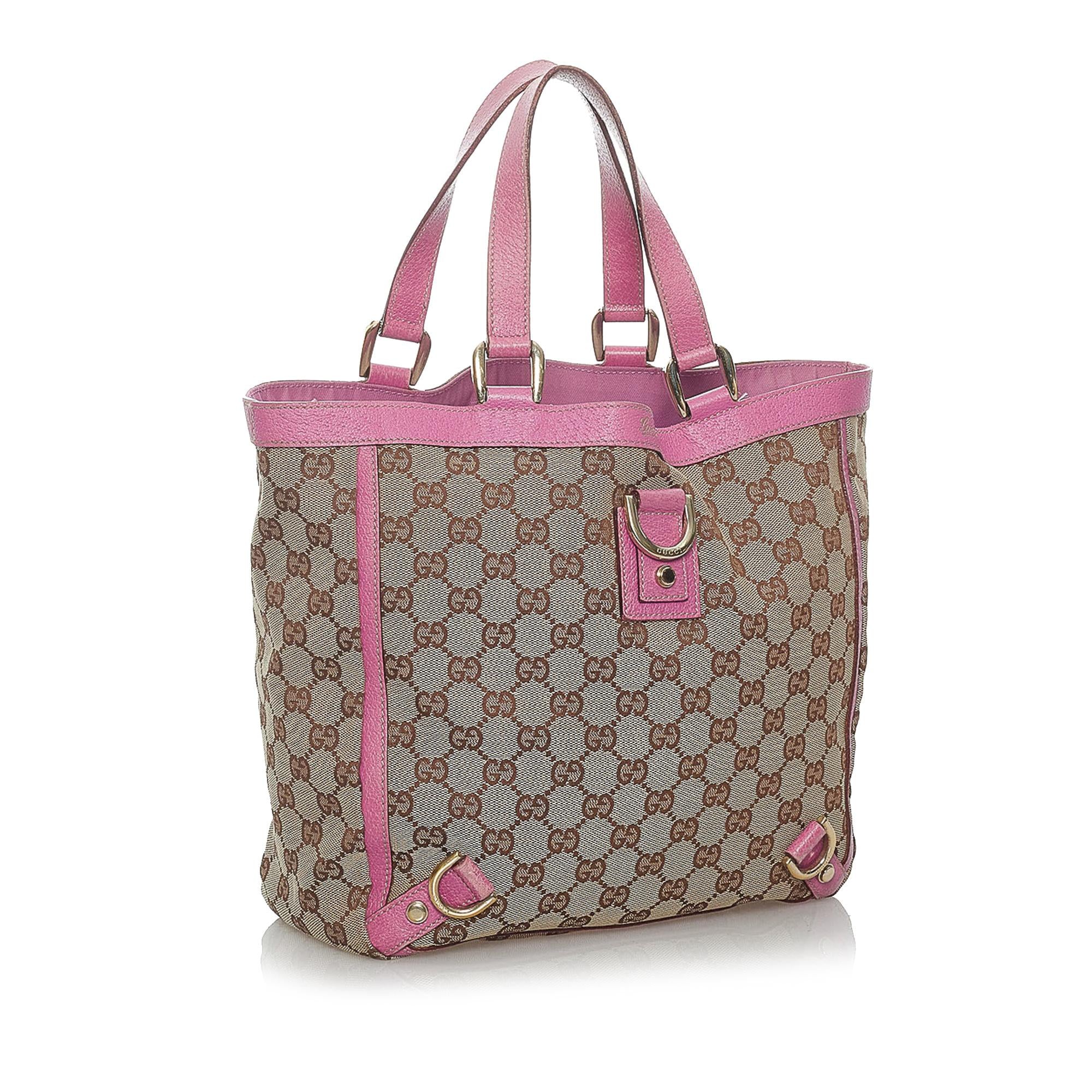 Gucci GG Canvas Abbey D-Ring Tote Bag (SHG-29343)