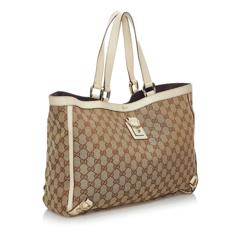 Gucci GG Canvas Abbey D- Ring Tote Bag (SHG-29462)