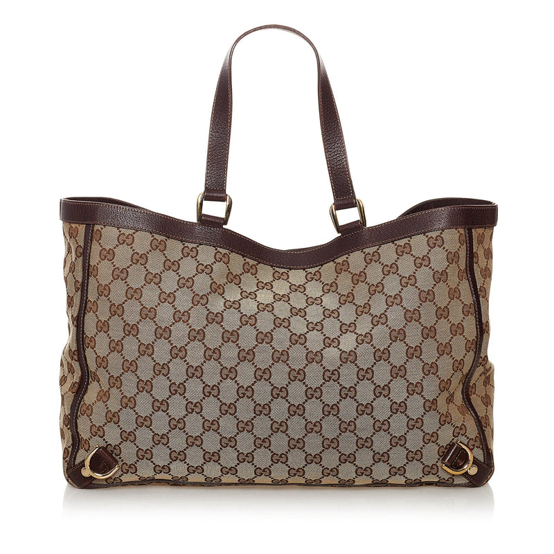 Gucci GG Canvas Abbey D-Ring Tote Bag (SHG-32696)