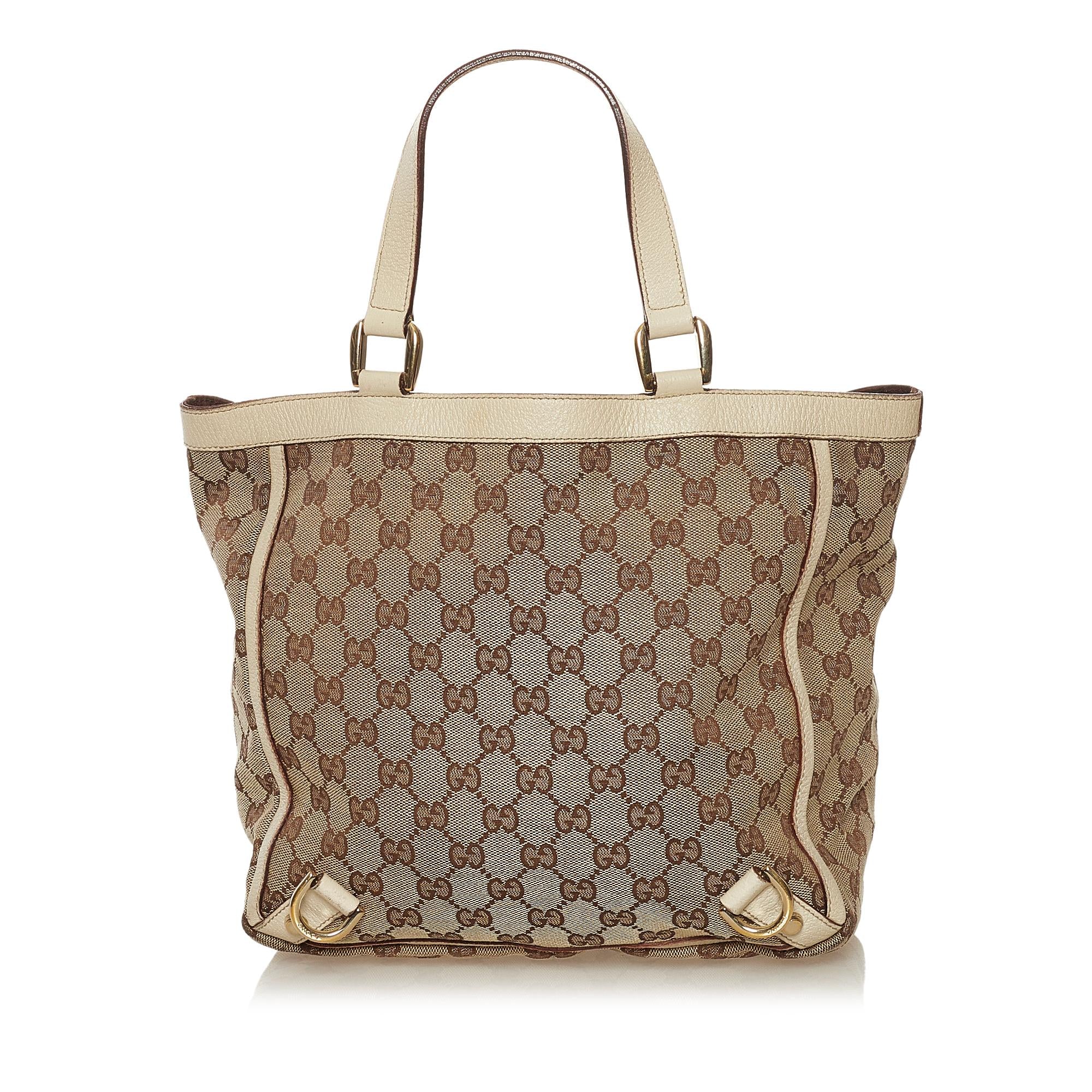 Gucci GG Canvas Abbey D-Ring Tote Bag (SHG-34880)