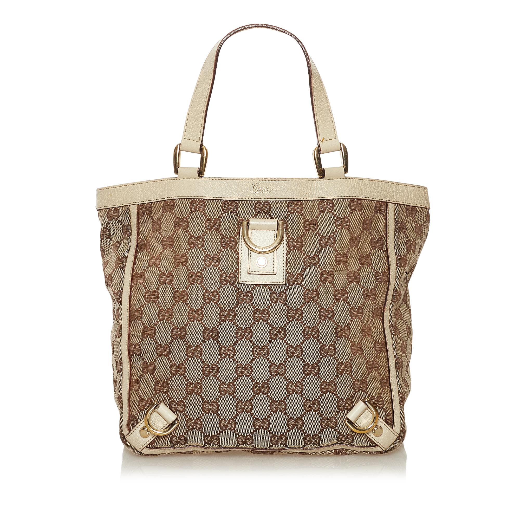 Gucci GG Canvas Abbey D-Ring Tote Bag (SHG-34880)
