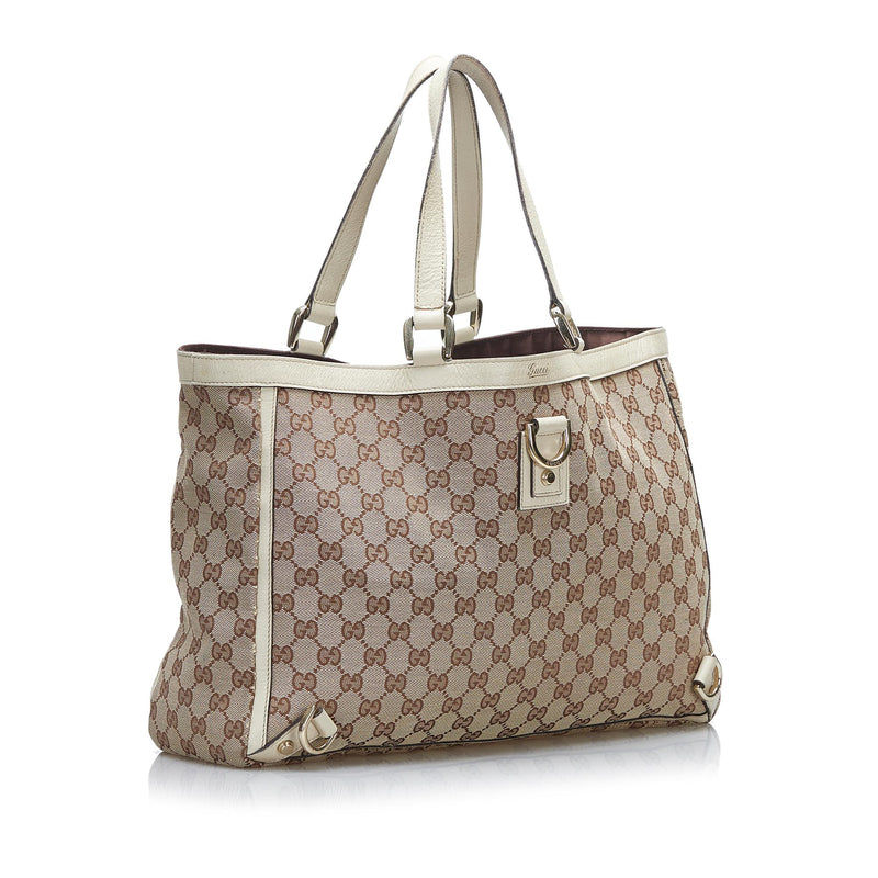 Gucci GG Canvas Abbey D-Ring Tote Bag (SHG-56o92C)