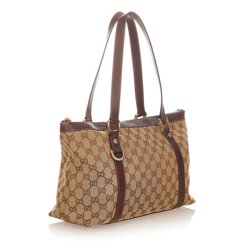 Gucci GG Canvas Abbey Tote Bag (SHG-24562)