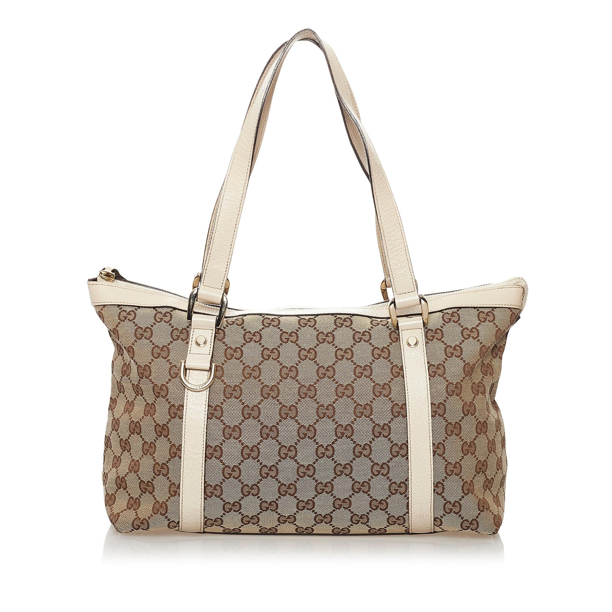 Gucci GG Canvas Abbey Tote Bag (SHG-32489)