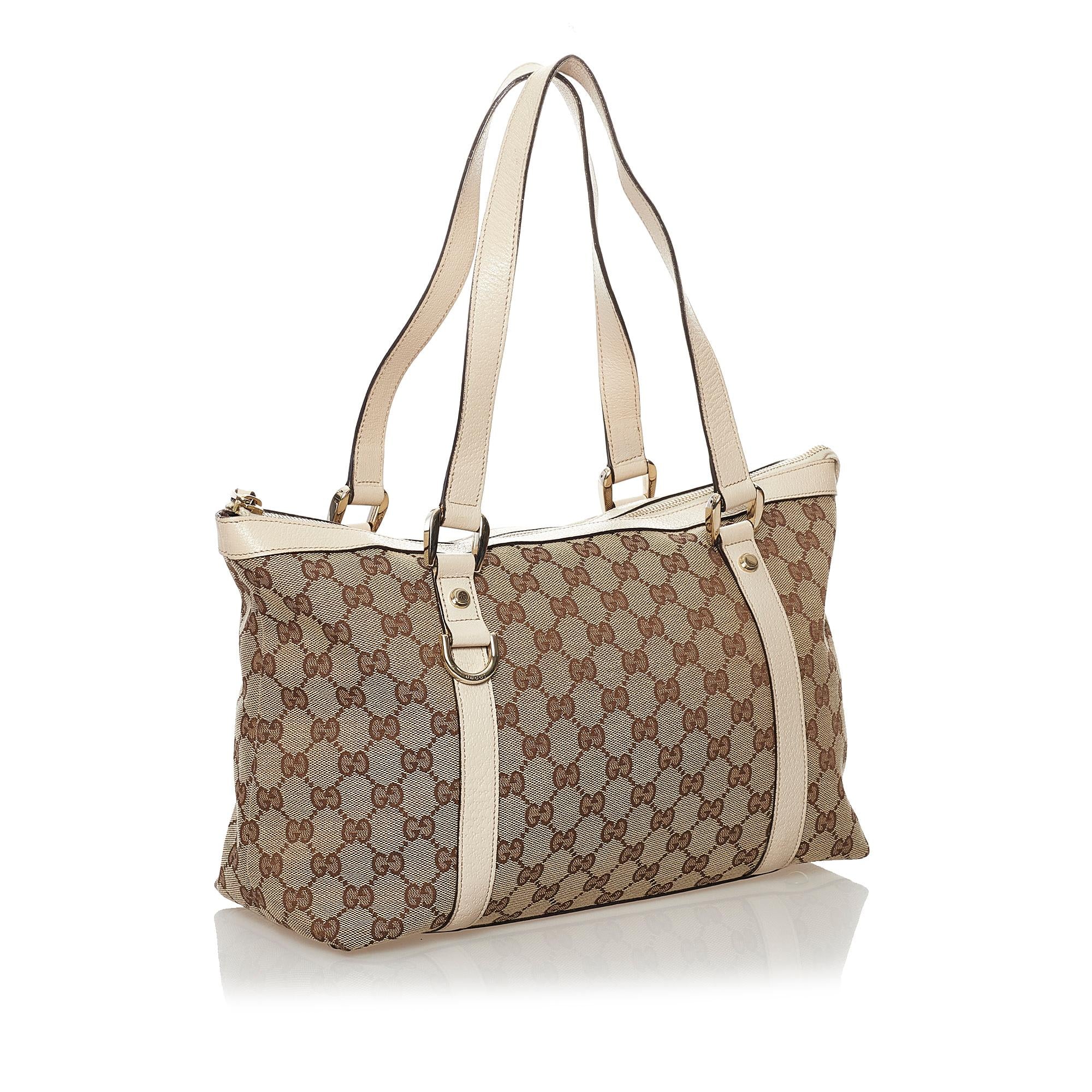 Gucci GG Canvas Abbey Tote Bag (SHG-32489)