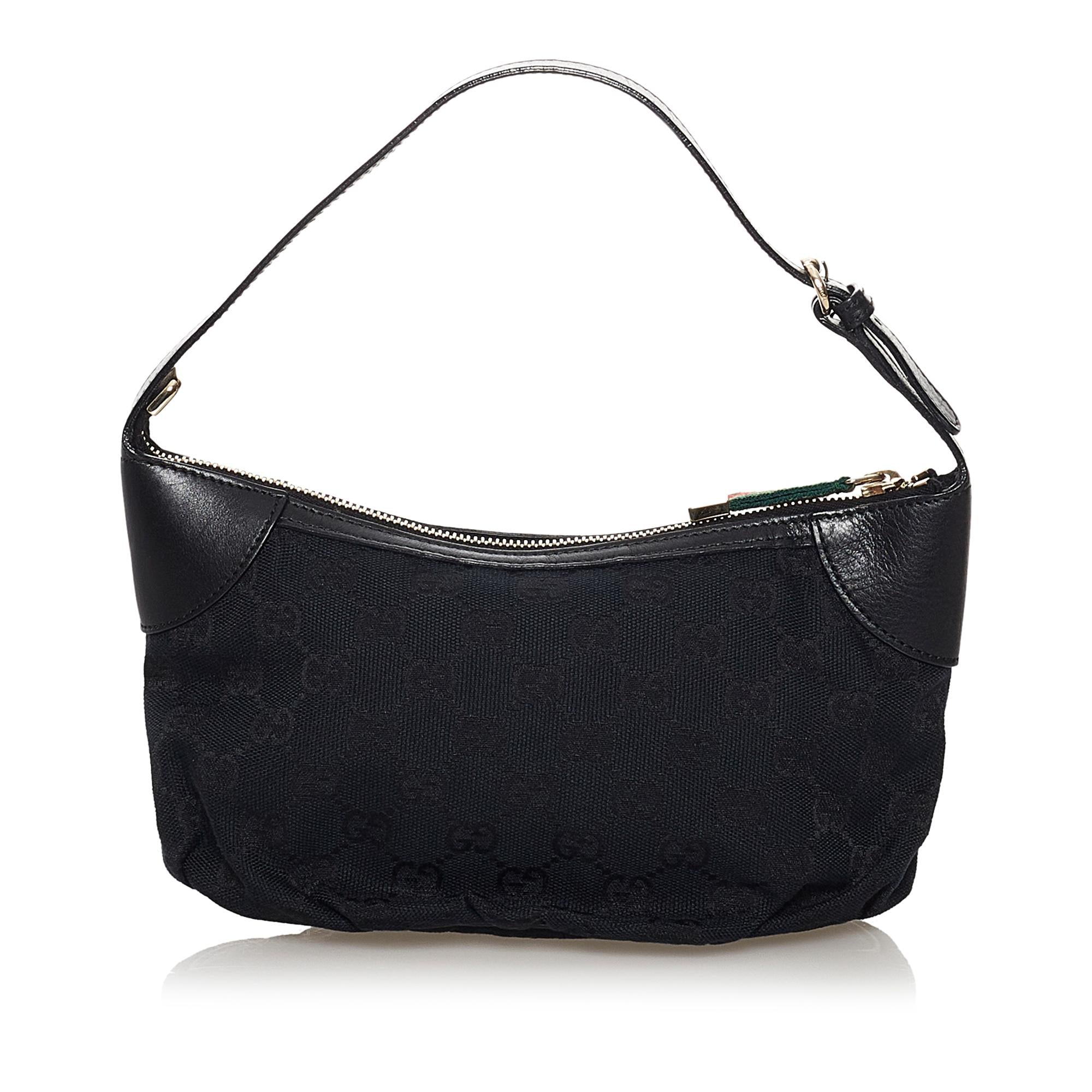 Gucci GG Canvas Baguette (SHG-34704)