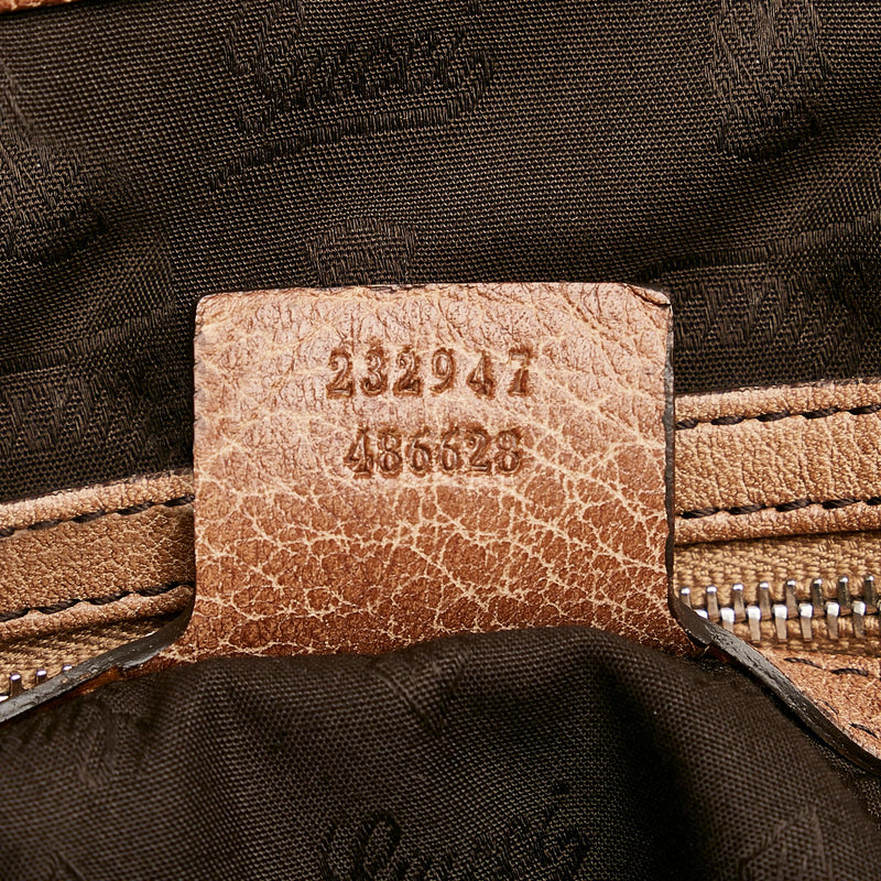 Gucci GG Canvas Bamboo Libeccio Tote Bag (SHG-28049)