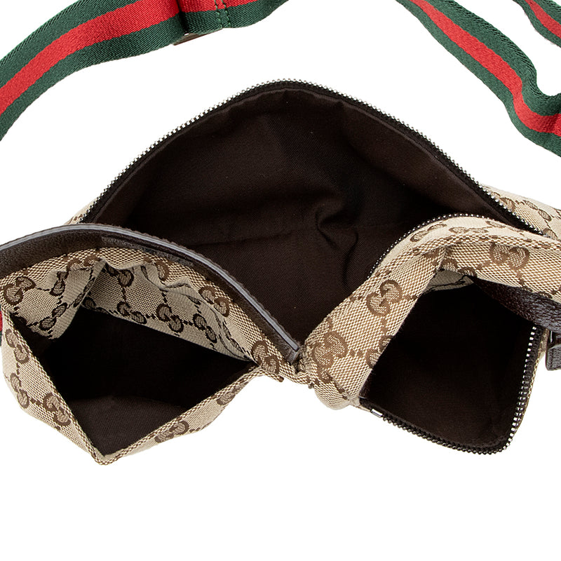 Gucci GG Canvas Web Belt Bag (SHF-18769)