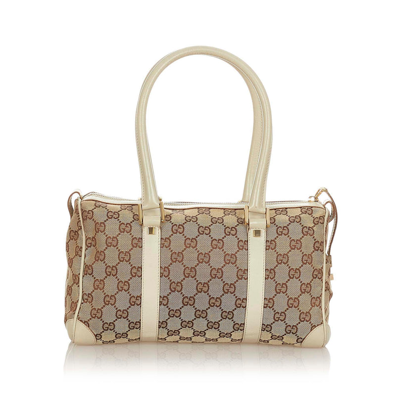 Gucci GG Canvas Boston Bag (SHG-22683) – LuxeDH