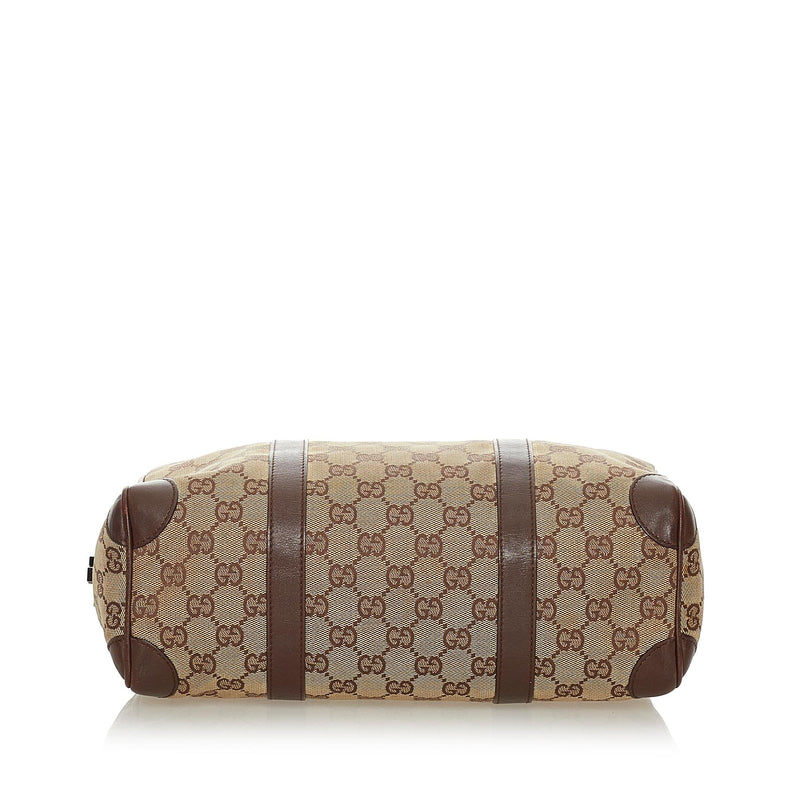 Gucci GG Canvas Boston Bag (SHG-28109) – LuxeDH