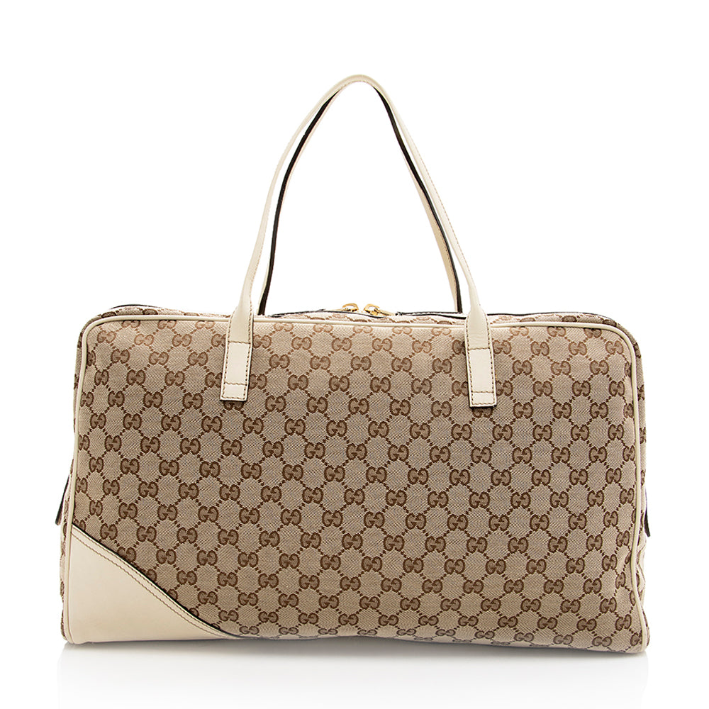 Gucci GG Canvas Britt Satchel (SHF-19241)