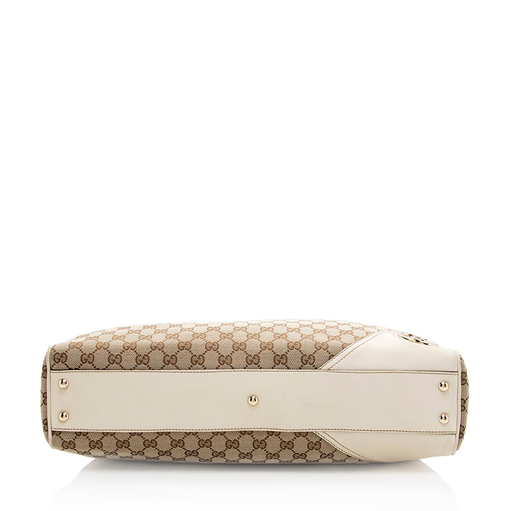 Gucci GG Canvas Britt Satchel (SHF-19241)