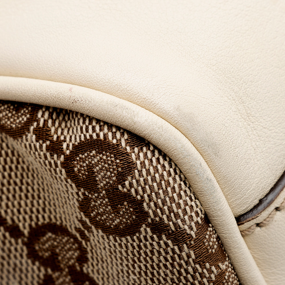 Gucci GG Canvas Britt Satchel (SHF-19241)