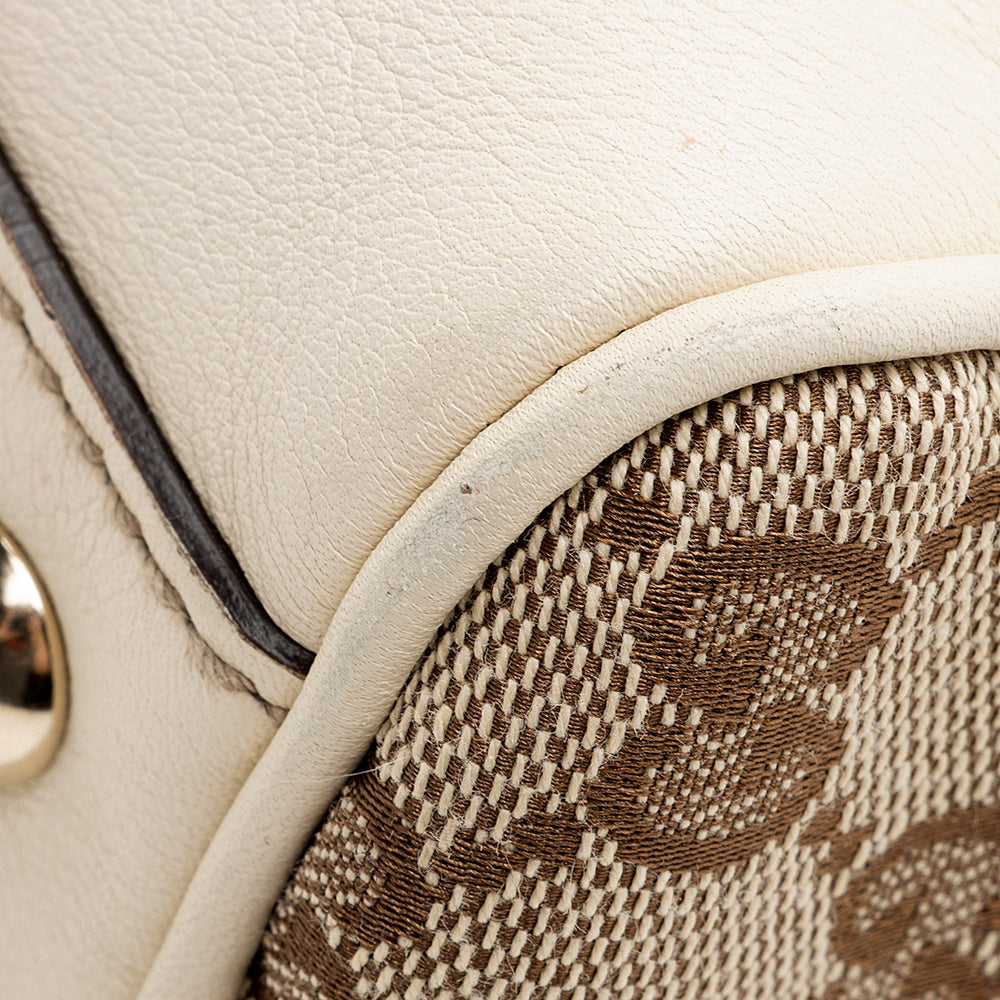 Gucci GG Canvas Britt Satchel (SHF-19241)