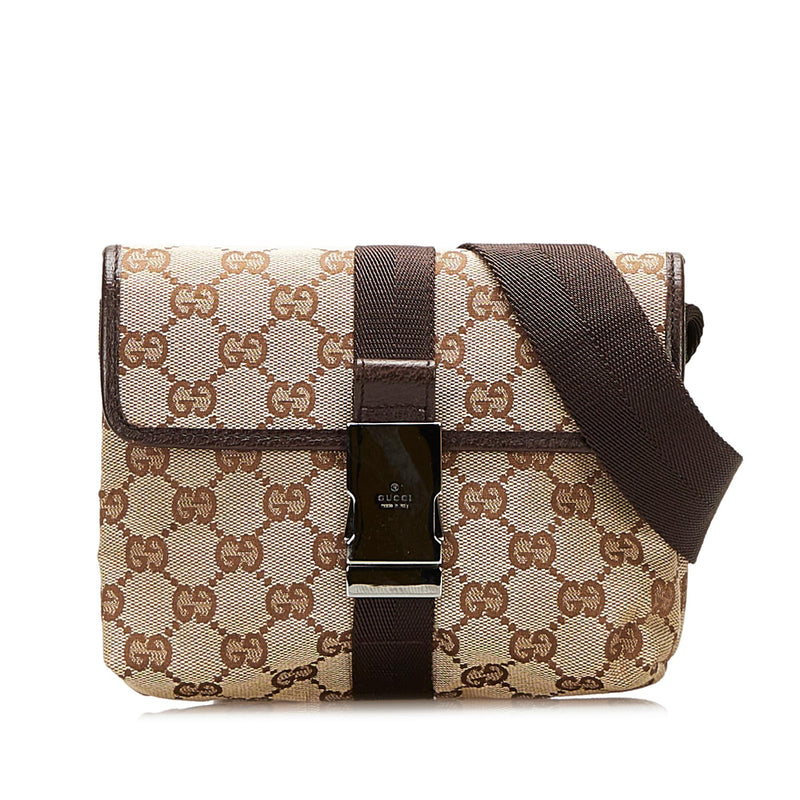 Gucci - Vintage Luxury GG Canvas Belt Bag - Free Shipping
