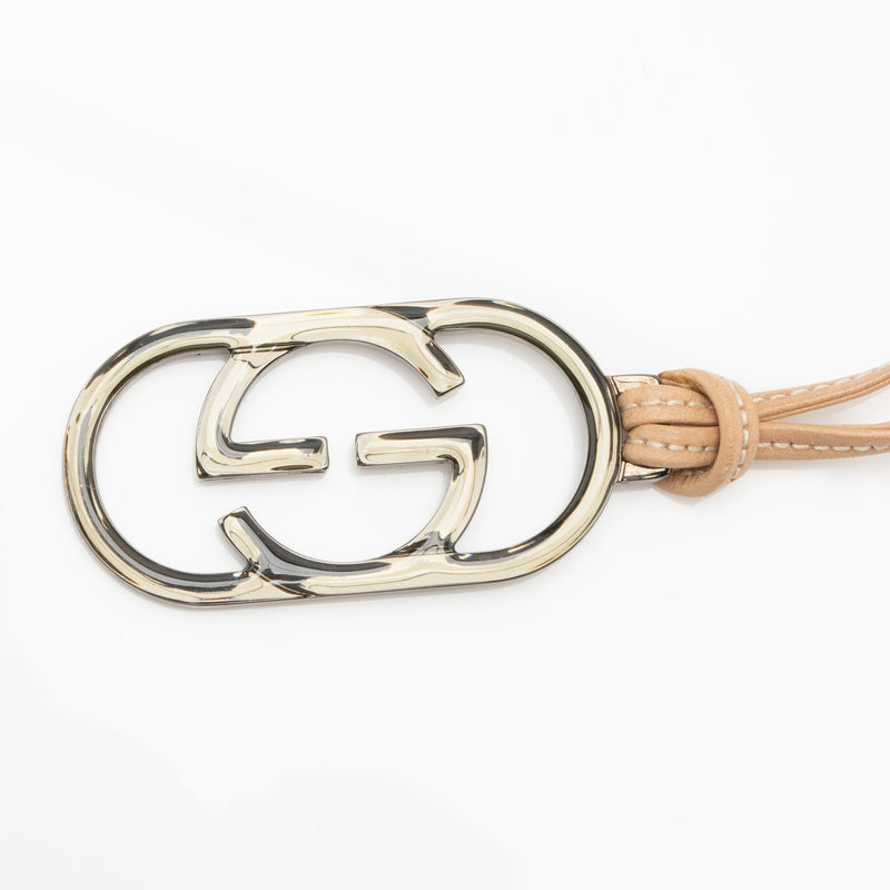 Gucci GG Canvas Charm Pochette Flap Bag (SHF-23494)