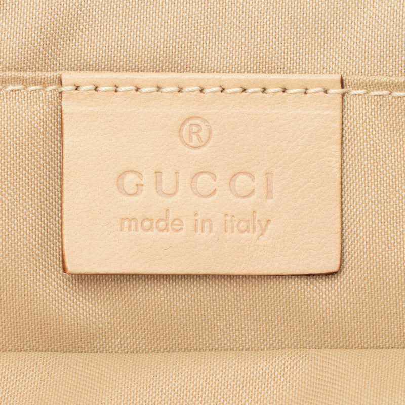 Gucci GG Canvas Charm Pochette Flap Bag (SHF-23494)