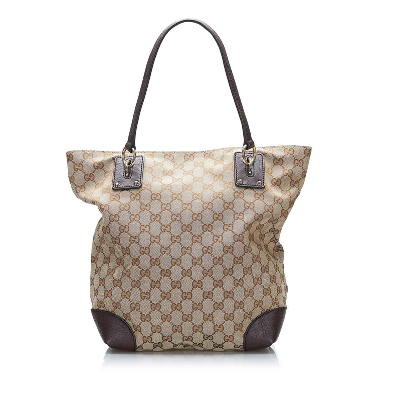 Gucci GG Canvas Charm Tote Bag (SHG-cHdxim)