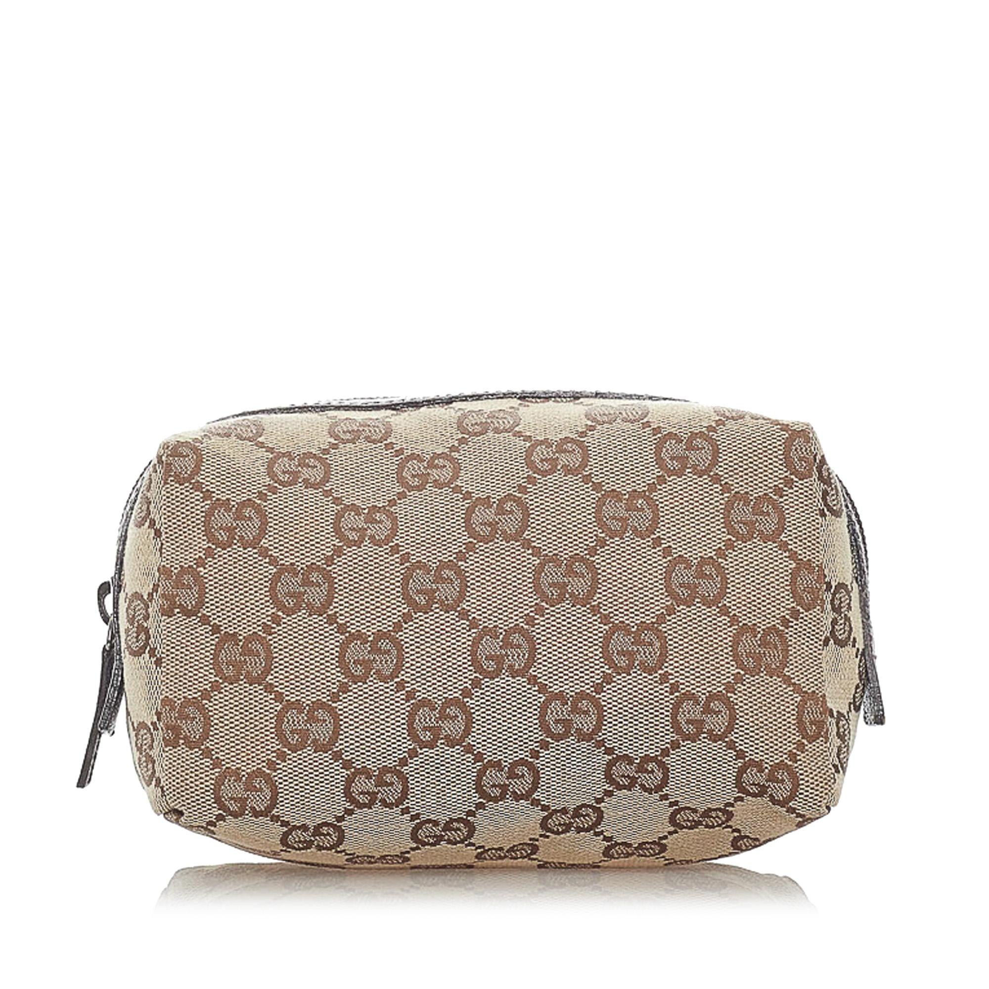 Gucci GG Canvas Cosmetic Pouch (SHG-32430)