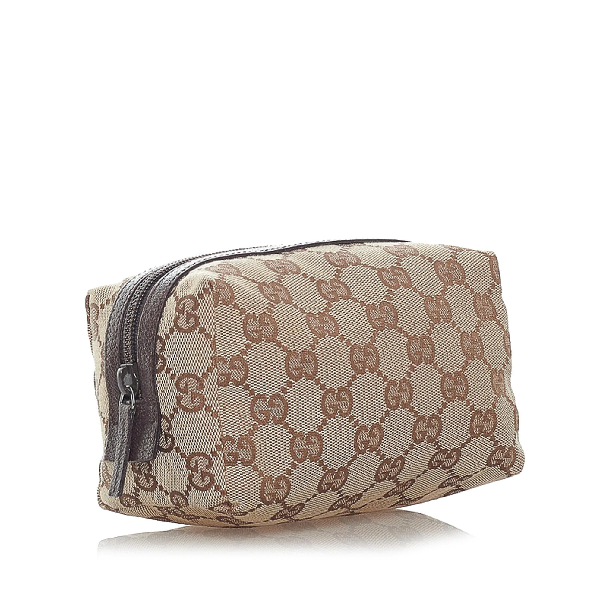 Gucci GG Canvas Cosmetic Pouch (SHG-32430)