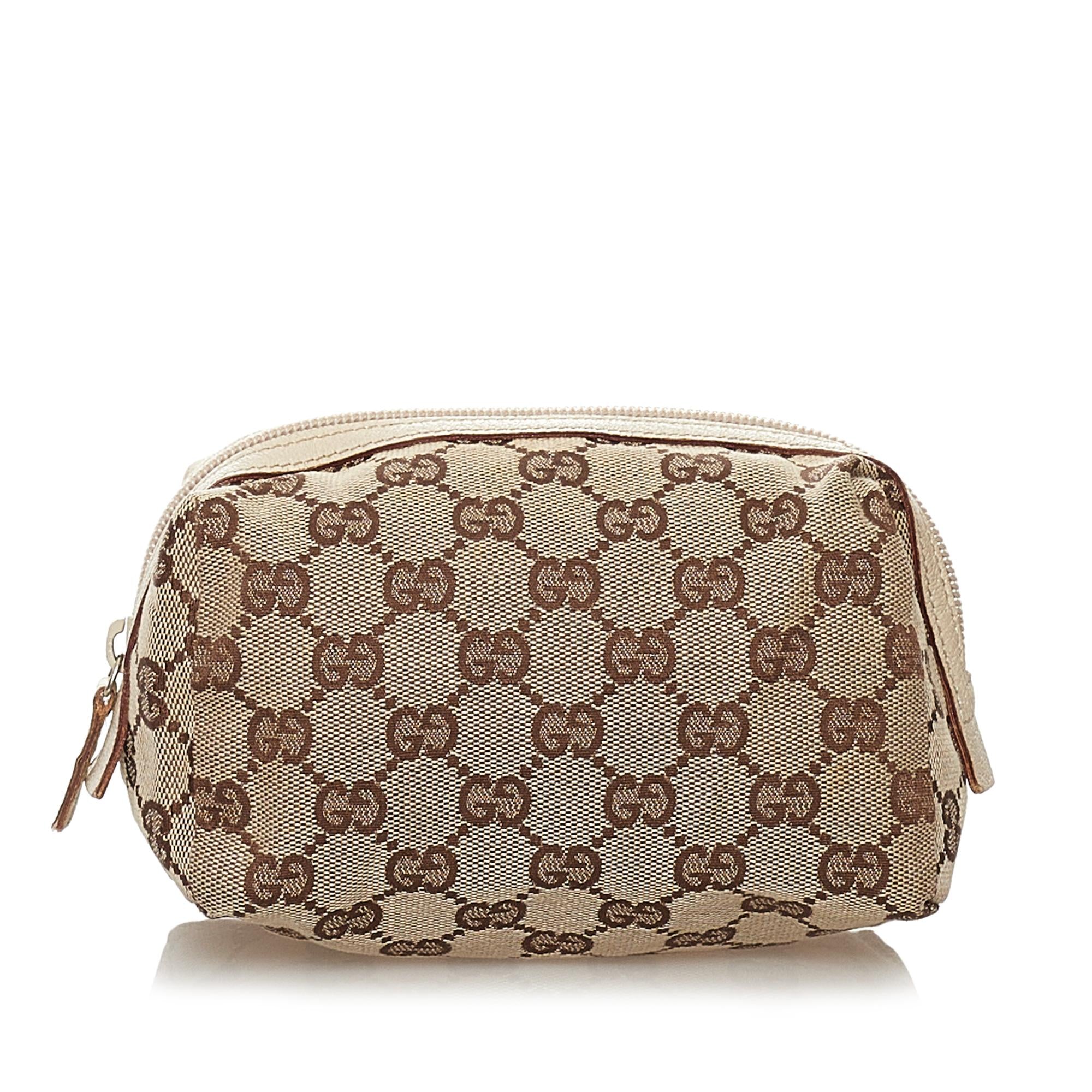 Gucci GG Canvas Cosmetic Pouch (SHG-32649)