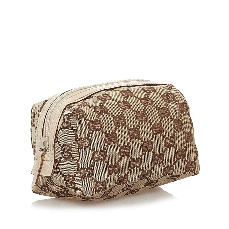 Shop GUCCI GG Supreme Monogram Canvas Chain Bridal Logo Pouches & Cosmetic  Bags by Sunny&co
