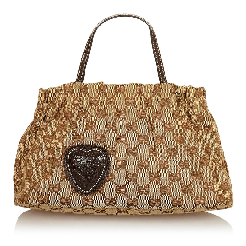 Gucci GG Canvas Crest Handbag (SHG-25768)