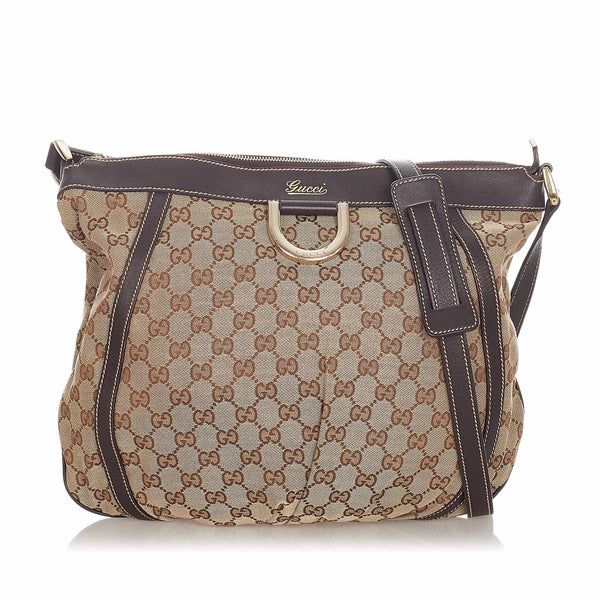Gucci GG Canvas D-Ring Crossbody Bag (SHG-23083)
