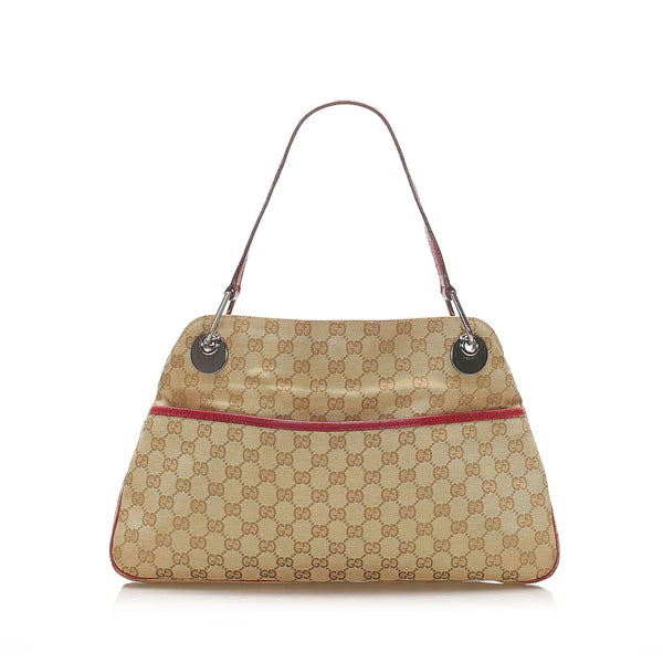 Gucci GG Canvas Eclipse Shoulder Bag (SHG-15402)