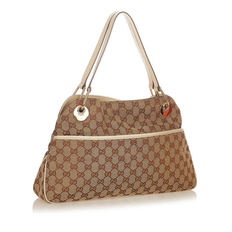 Gucci GG Canvas Eclipse Shoulder Bag (SHG-24433)